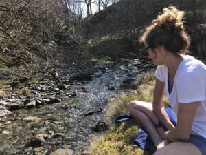 Contemplation by stream