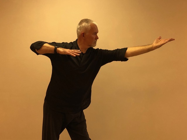 Tim Button doing Tai Chi